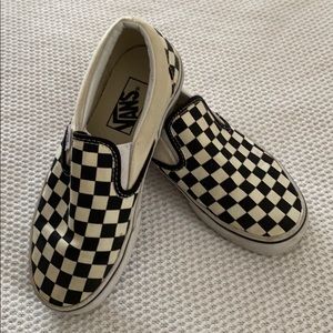 Classic Vans Slip Ons.  Size 6 women’s/4.5 men’s
